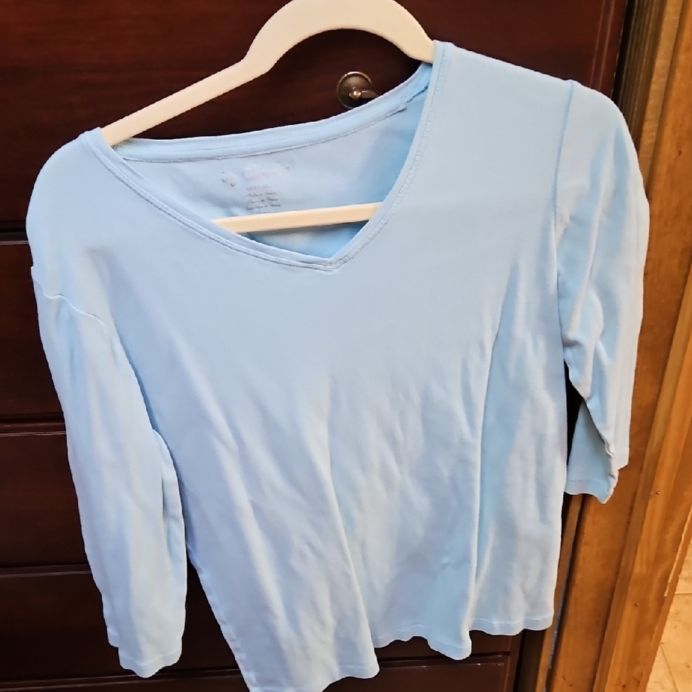 Chico's Blue Relaxed Blouse